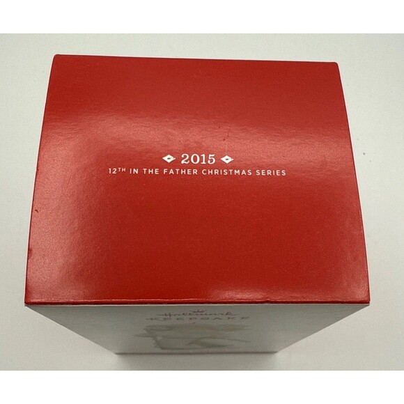 Vtg 2015 Hallmark Father Christmas w Owl Ornament 12th Series Santa Box White - Picture 6 of 15